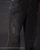 The Ghost in the Shell, grey cyber denim jeans