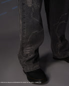 The Ghost in the Shell, grey cyber denim jeans