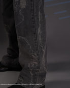 The Ghost in the Shell, grey cyber denim jeans