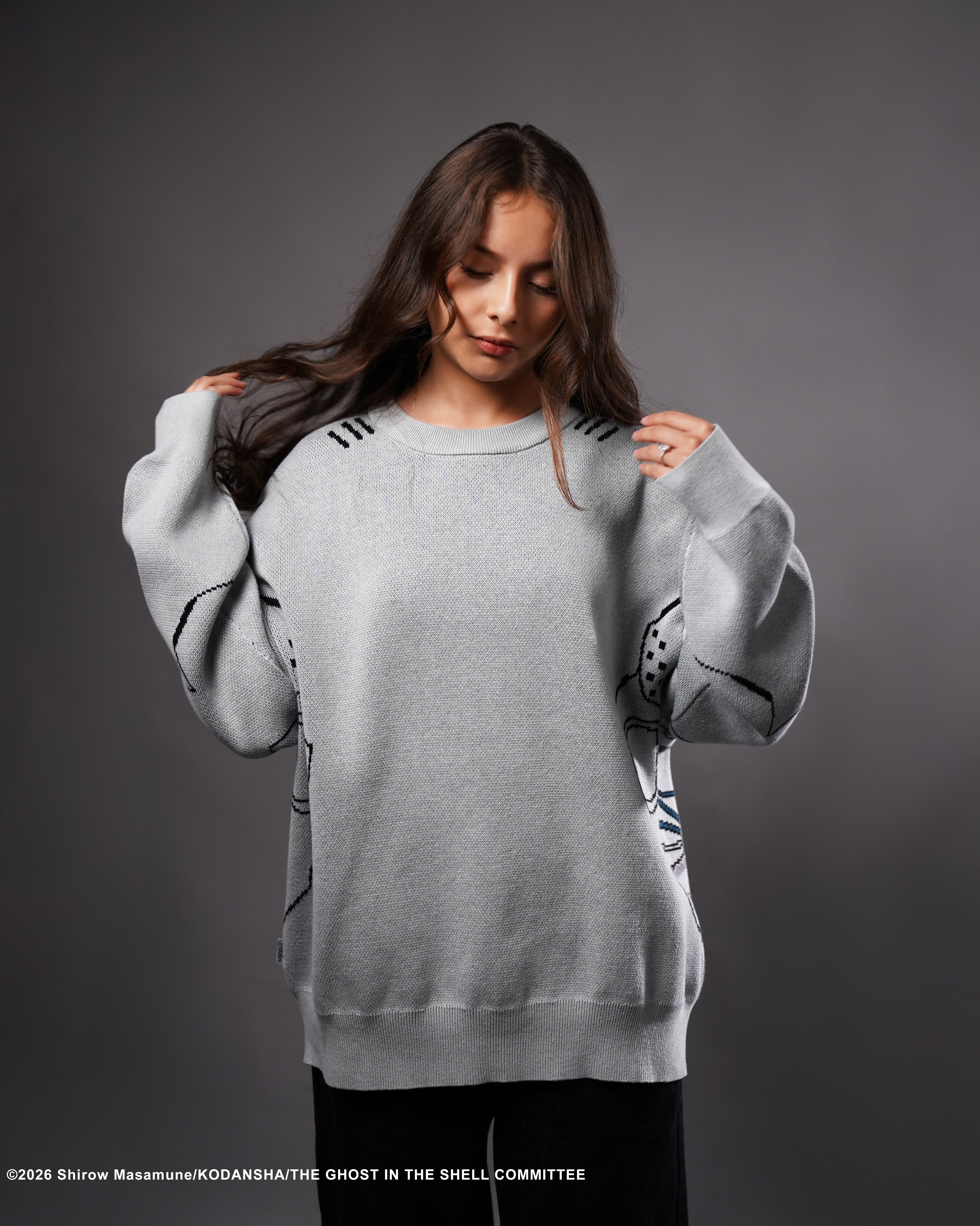 The Ghost in the Shell Kusanagi Ghost knitted crewneck sweater 