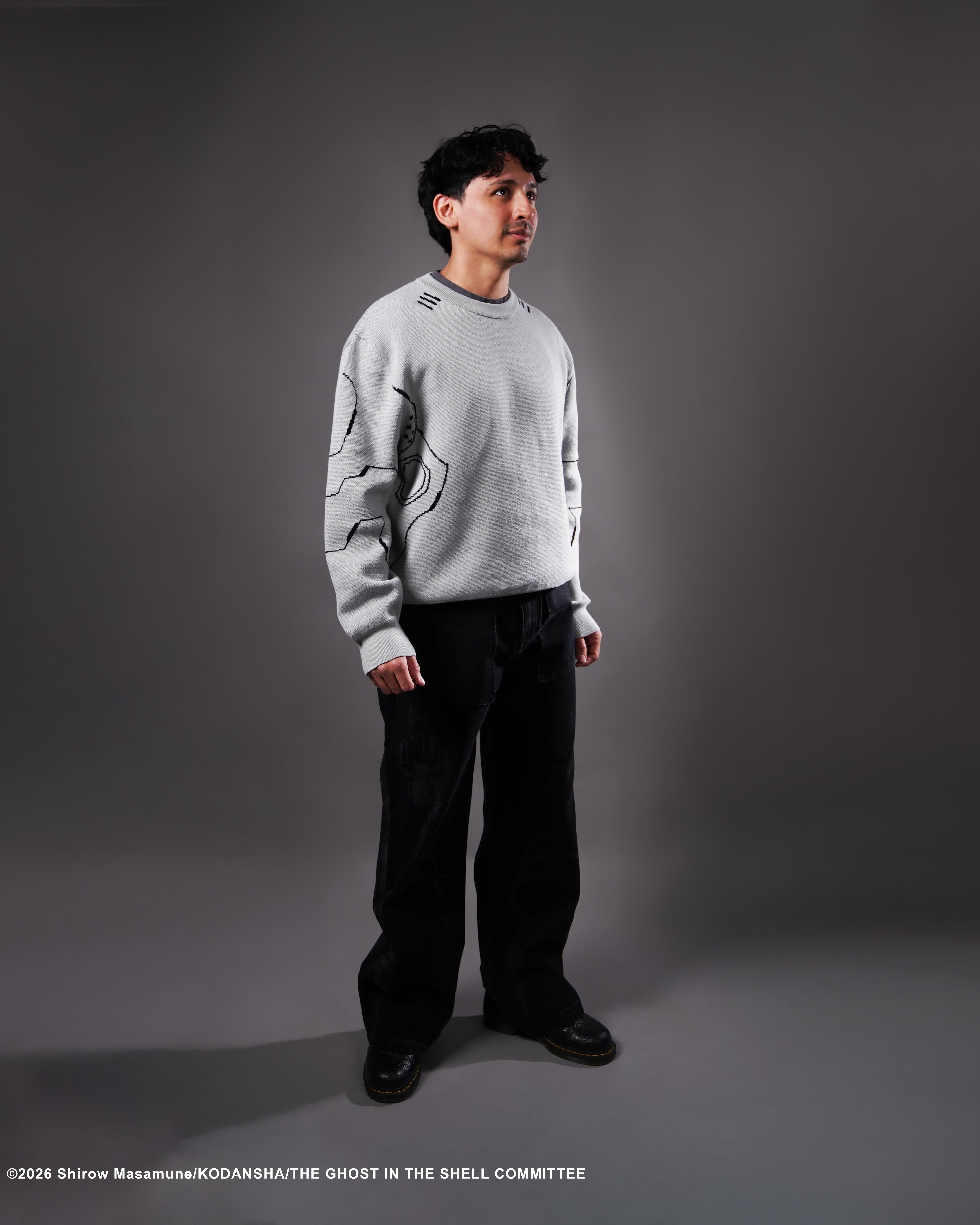 The Ghost in the Shell Kusanagi Ghost knitted crewneck sweater 
