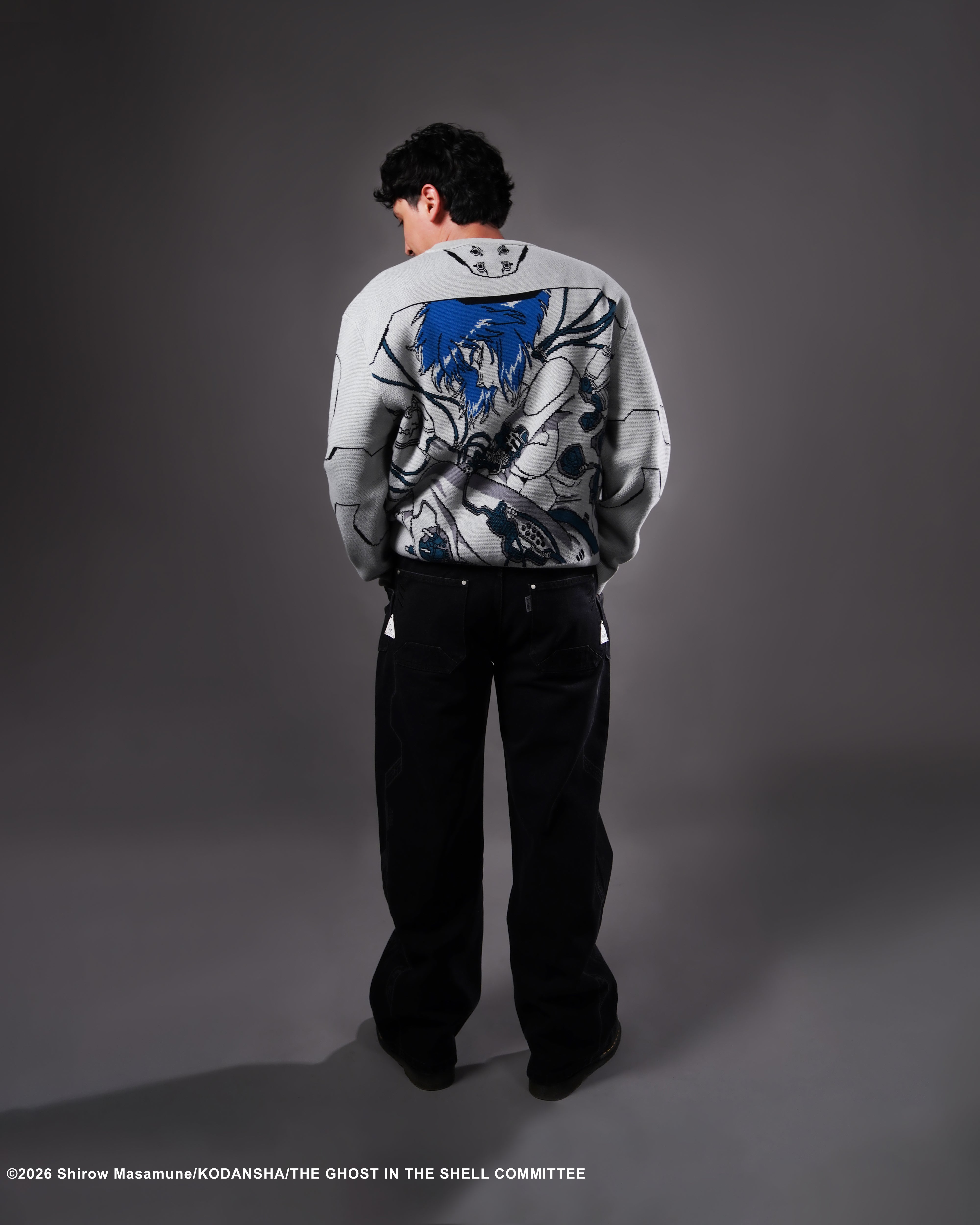 The Ghost in the Shell Kusanagi Ghost knitted crewneck sweater 