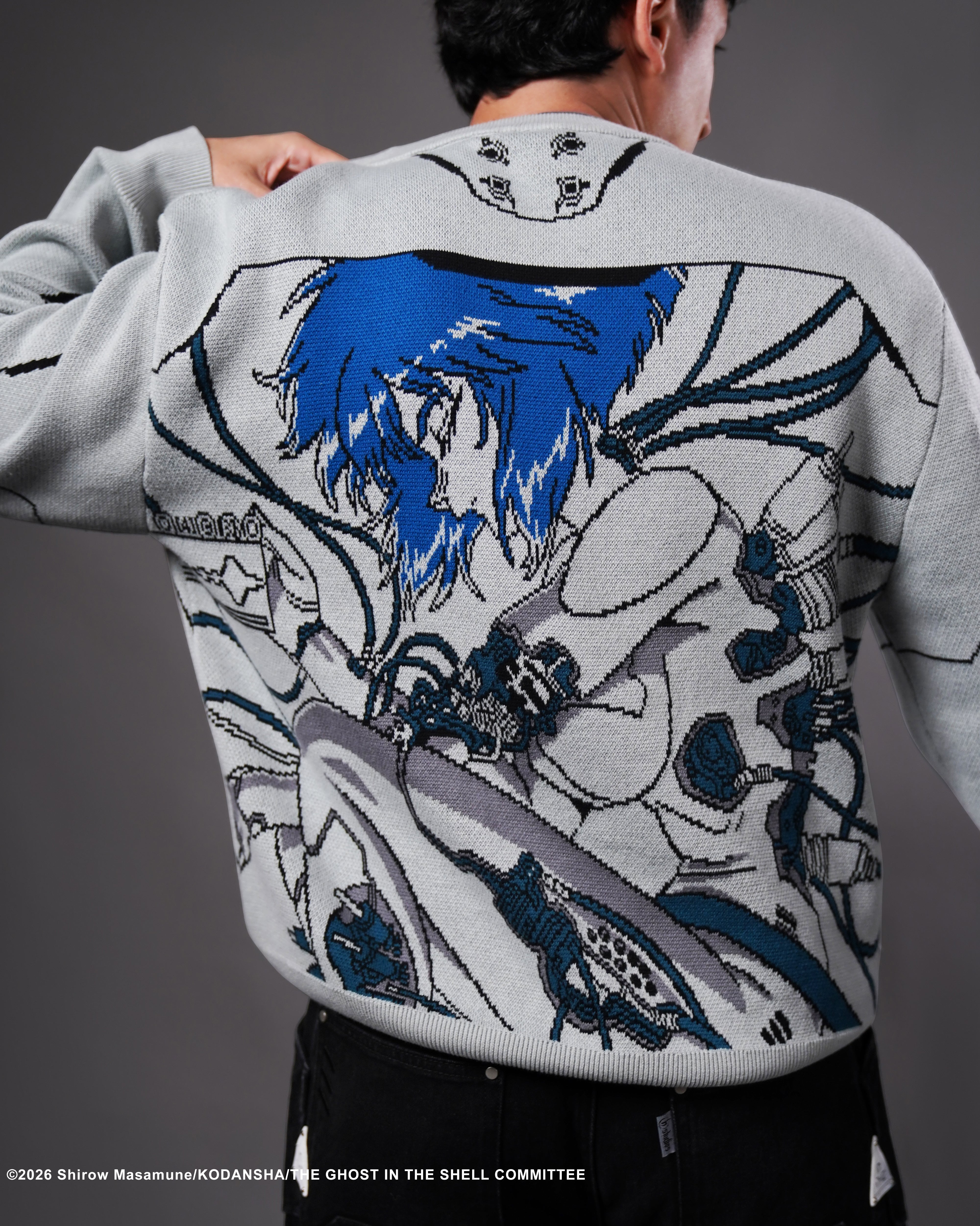 The Ghost in the Shell Kusanagi Ghost knitted crewneck sweater 