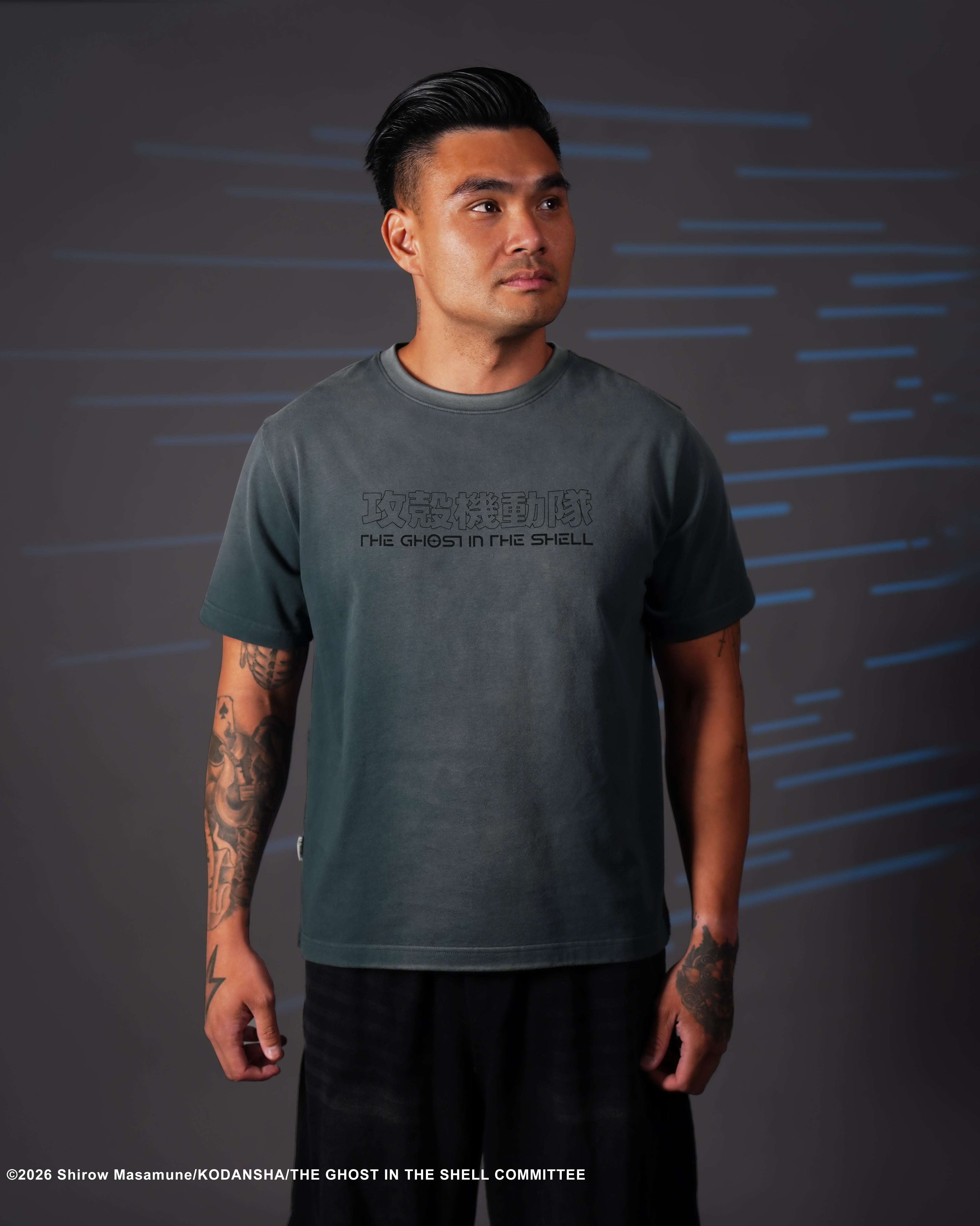 The Ghost in the Shell Motoko Kusanagi character printed tee