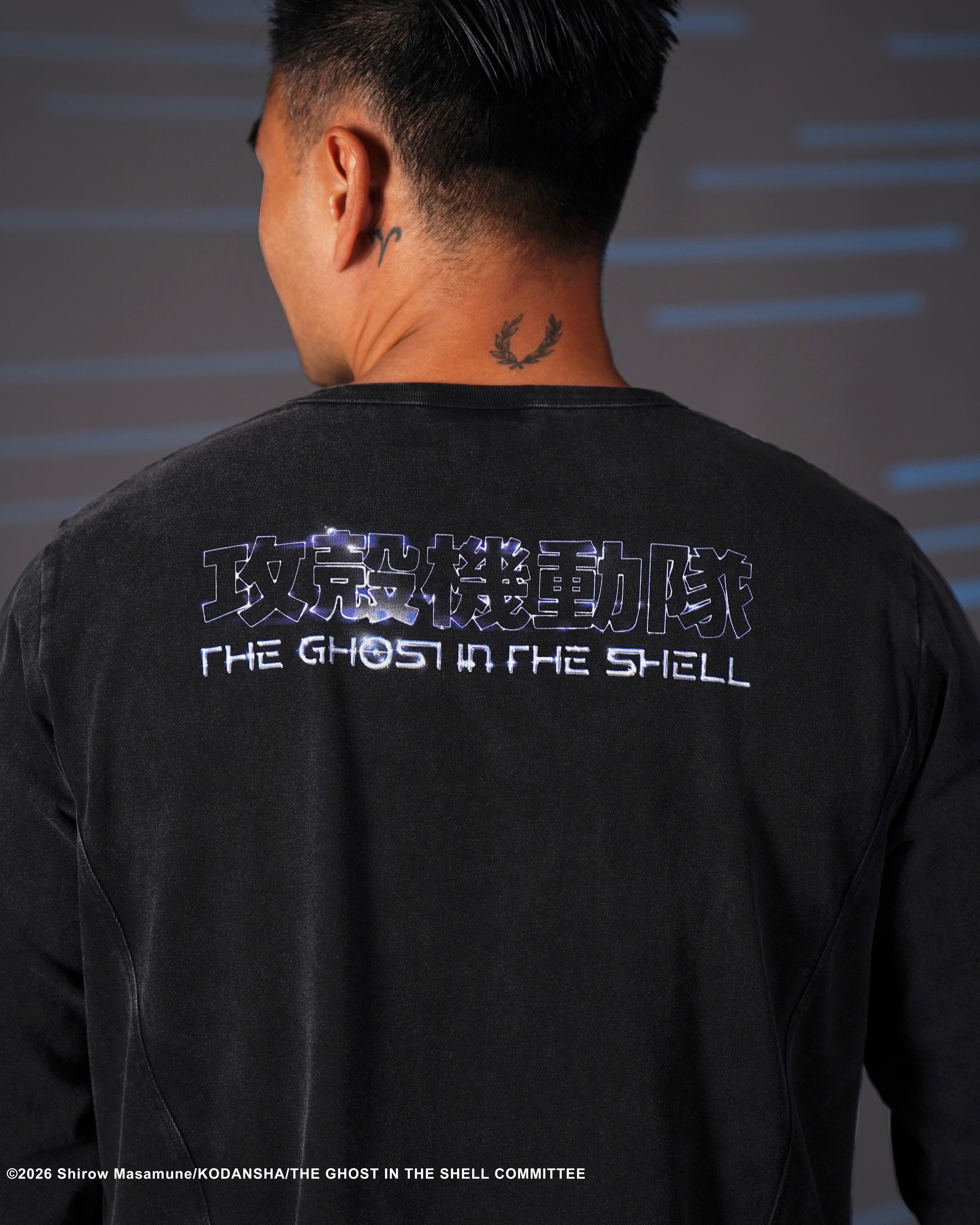 The Ghost in the Shell asymmetrical Henley long sleeve 