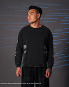 The Ghost in the Shell asymmetrical Henley long sleeve 