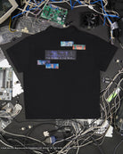 The Ghost in the Shell black ghost splice button up